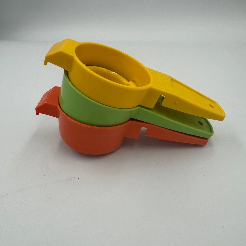Tupperware Egg Separator Strainer Funnel 879 779 877‎ Green Gold Orange